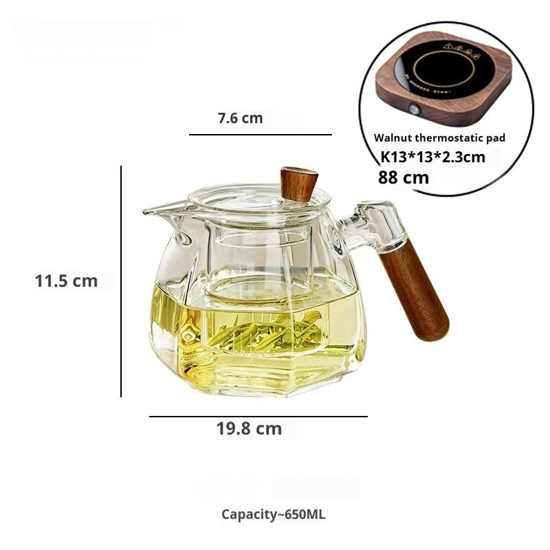Household High Temperature Resistant Glass Teapot Set