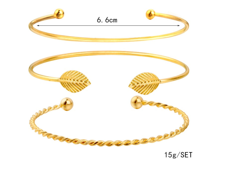 Modyle Gold Color Crystal Wedding Bracelets Set CZ Stone Heart Bracelets Bangles For Woman