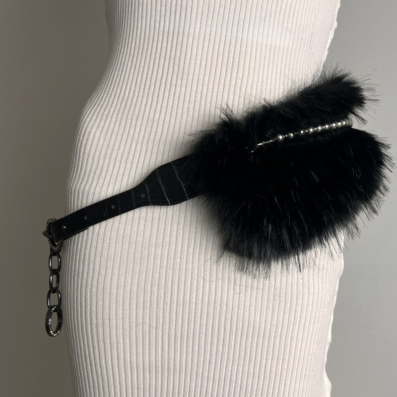Fur Belt Retro Easy Matching Plush Waist Chain Waist Seal Waist Decorations