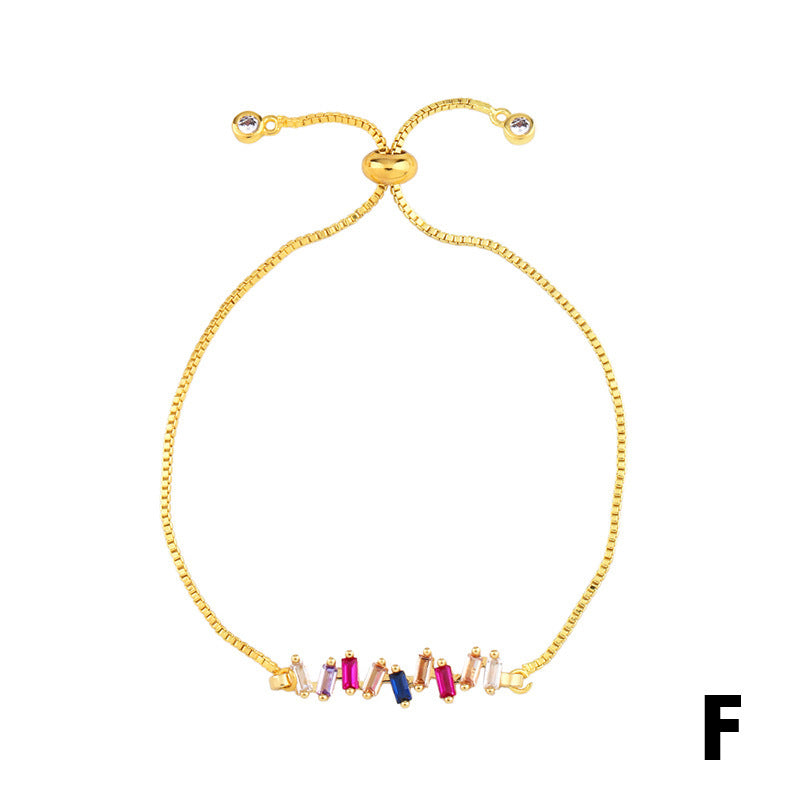 Micro inlaid color Zircon Bracelet