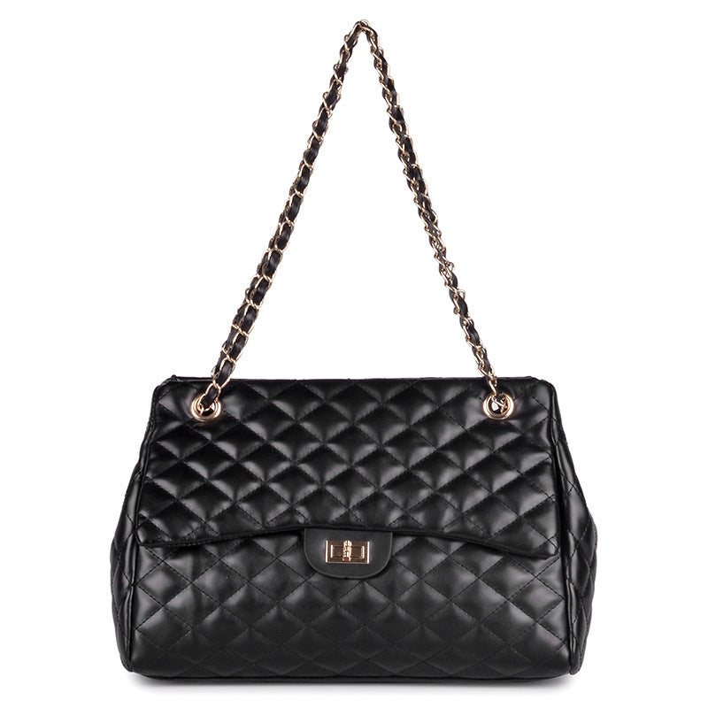 Female Rhombus One Shoulder Messenger Chain Bag