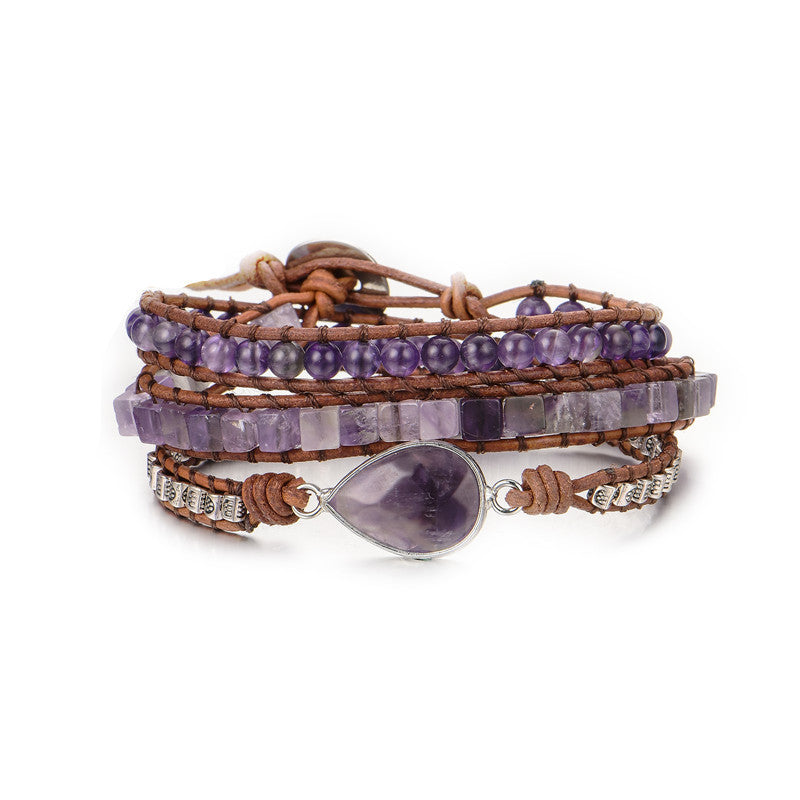 Fashion All-match Natural Stone Hand Rope