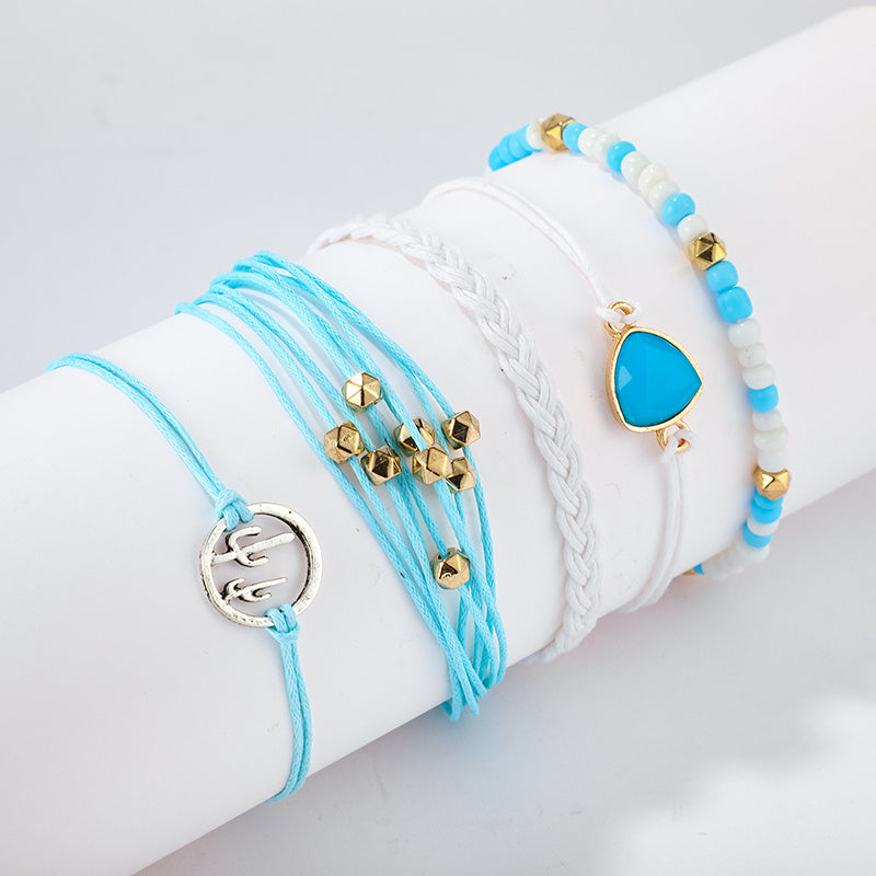Woven 5-piece Bracelet Set