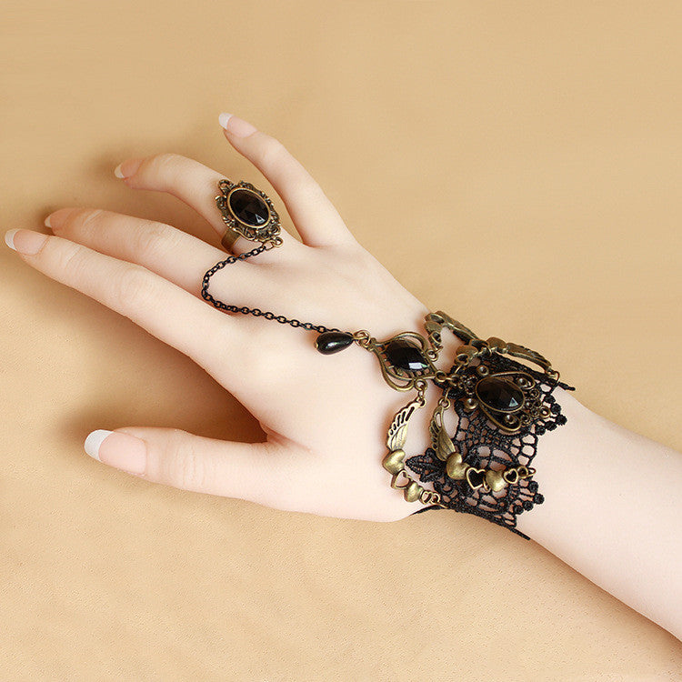 Love Angel Wings Lace Bracelet