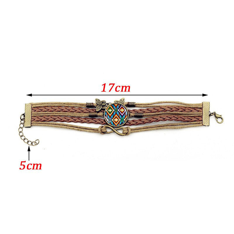 Time Gem Braided Bracelet