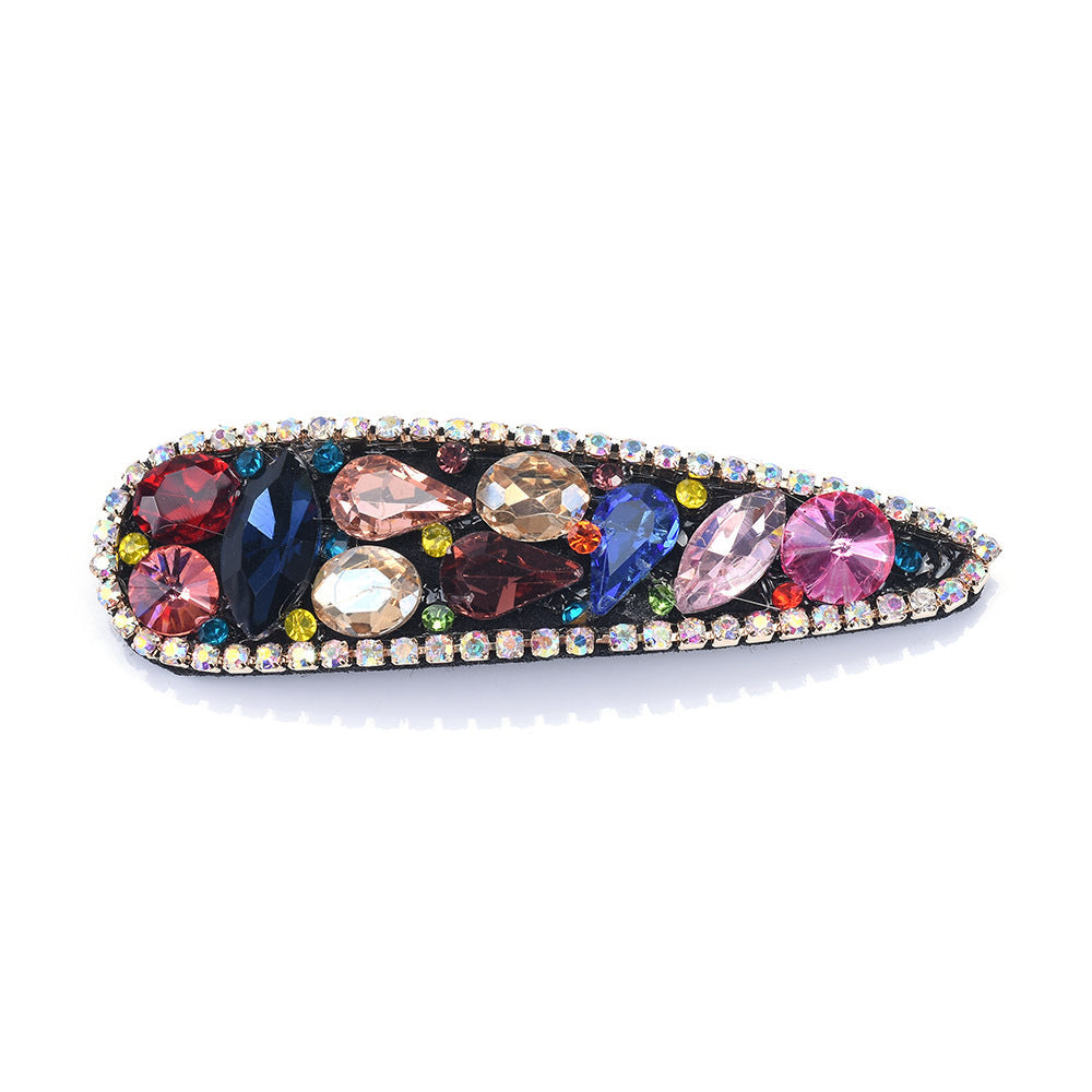 Personalized Flannel Diamond Colored Glass Hairpin Set