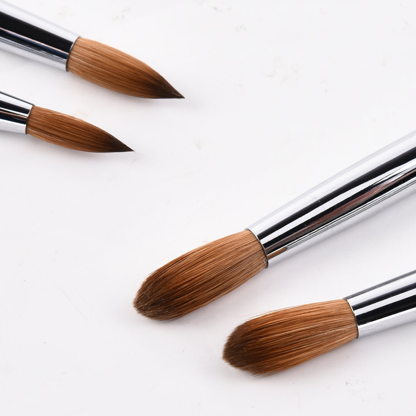 Multi-Specification Mink Hair Manicure Brush Flat Head Nail Polish Glue Painted Phototherapy Pen