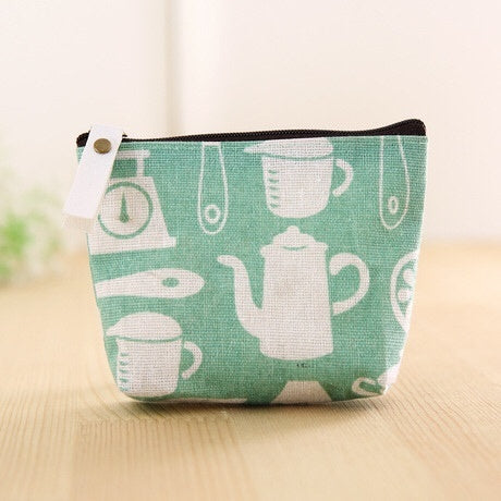 Cute Mini Square Bag Coin Purse Female Cartoon Coin Bag Purse
