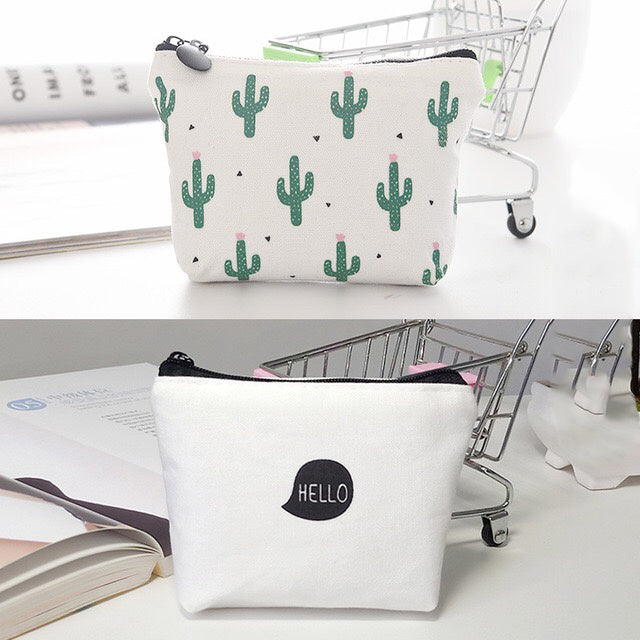 Cute Mini Square Bag Coin Purse Female Cartoon Coin Bag Purse