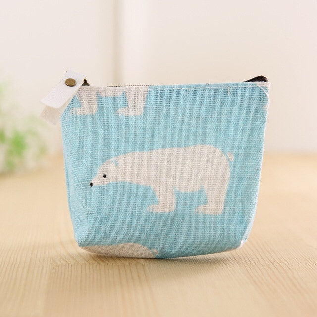 Cute Mini Square Bag Coin Purse Female Cartoon Coin Bag Purse