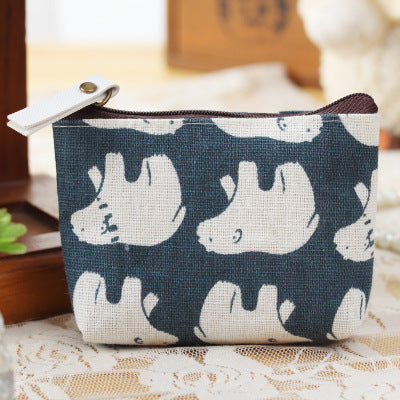 Cute Mini Square Bag Coin Purse Female Cartoon Coin Bag Purse