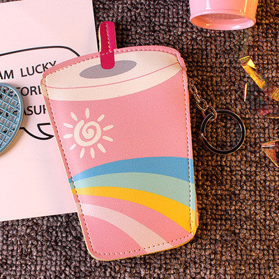 Coin Purse Ladies Wallet Small Mini Cute Cartoon Card Holder Key Earphone Money Bag Girl Wallet