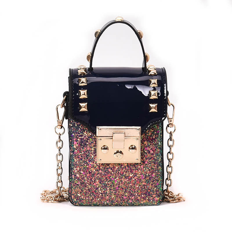 Fashion Sequined One-shoulder Phone Bag
