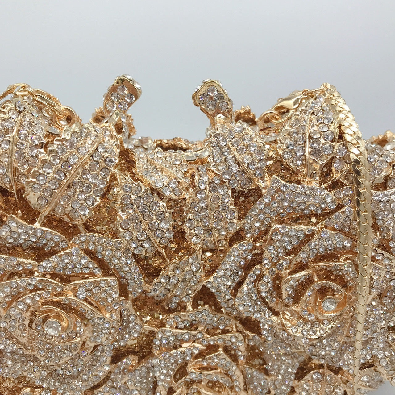 Hollow Rose Diamond Dinner Bag
