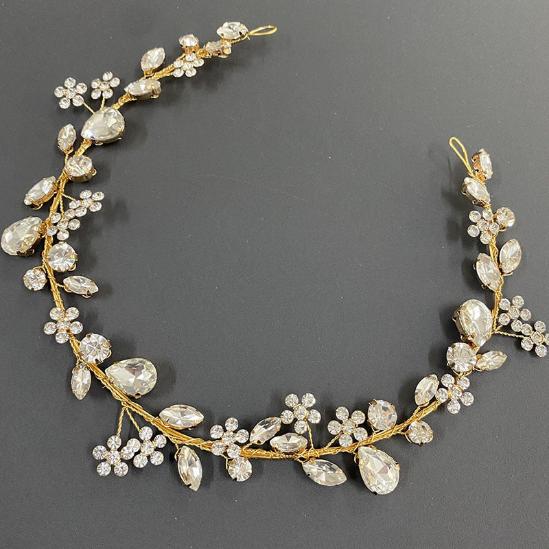 Fashion OL Rhinestone Headband Plum Blossom Bride