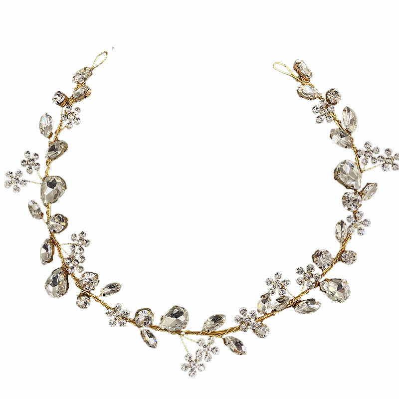 Fashion OL Rhinestone Headband Plum Blossom Bride