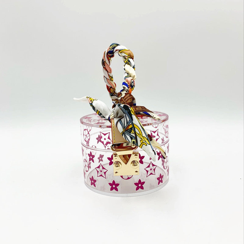 New summer round box transparent bag