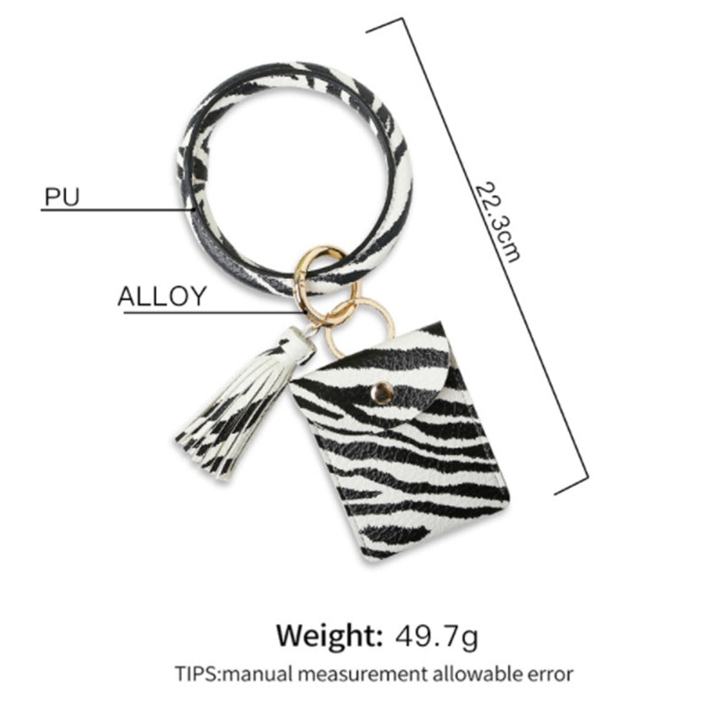 Keychain bracelet coin purse