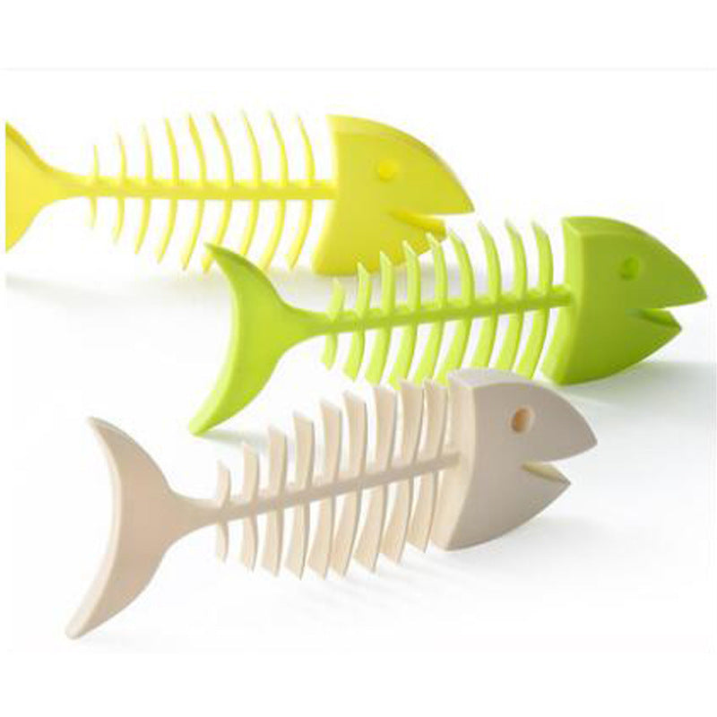 Fishbone Soap Holder Bathroom Toilet Household Silicone Creative Cartoon Cute Fish Shape Soap Dish