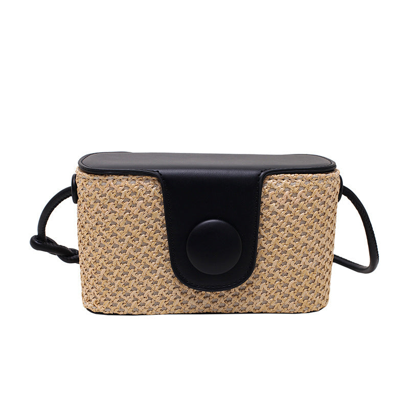 Fashion Straw Bag Summer Bucket Western Style Niche