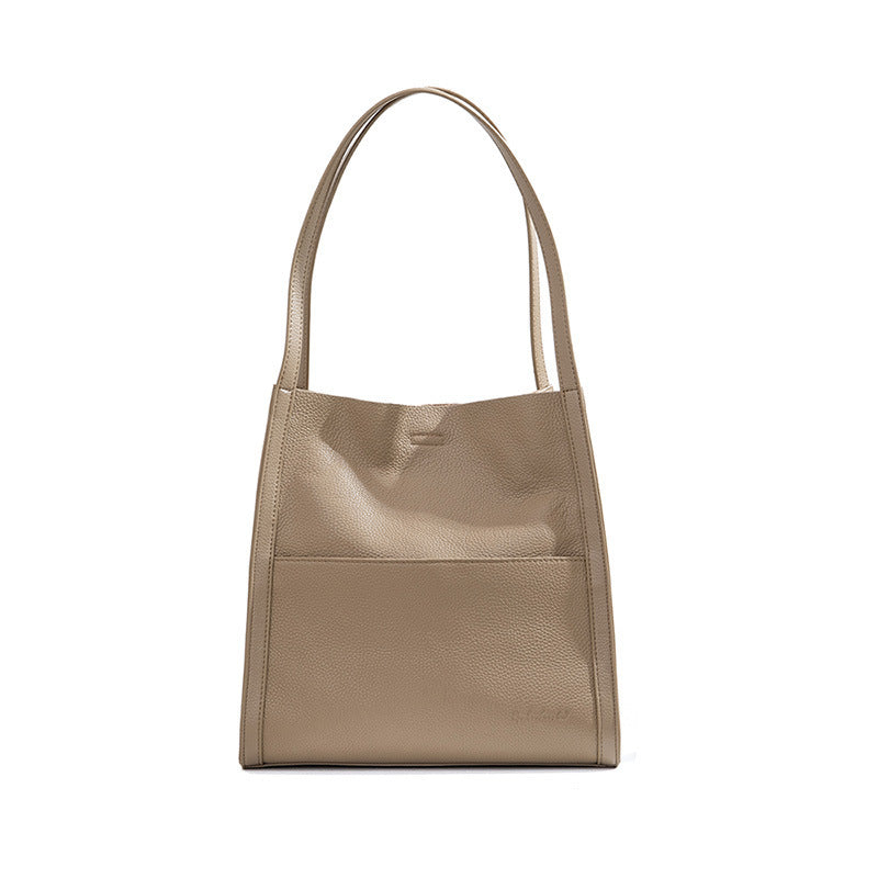 Cowhide Tote Large Capacity Shoulder Bag