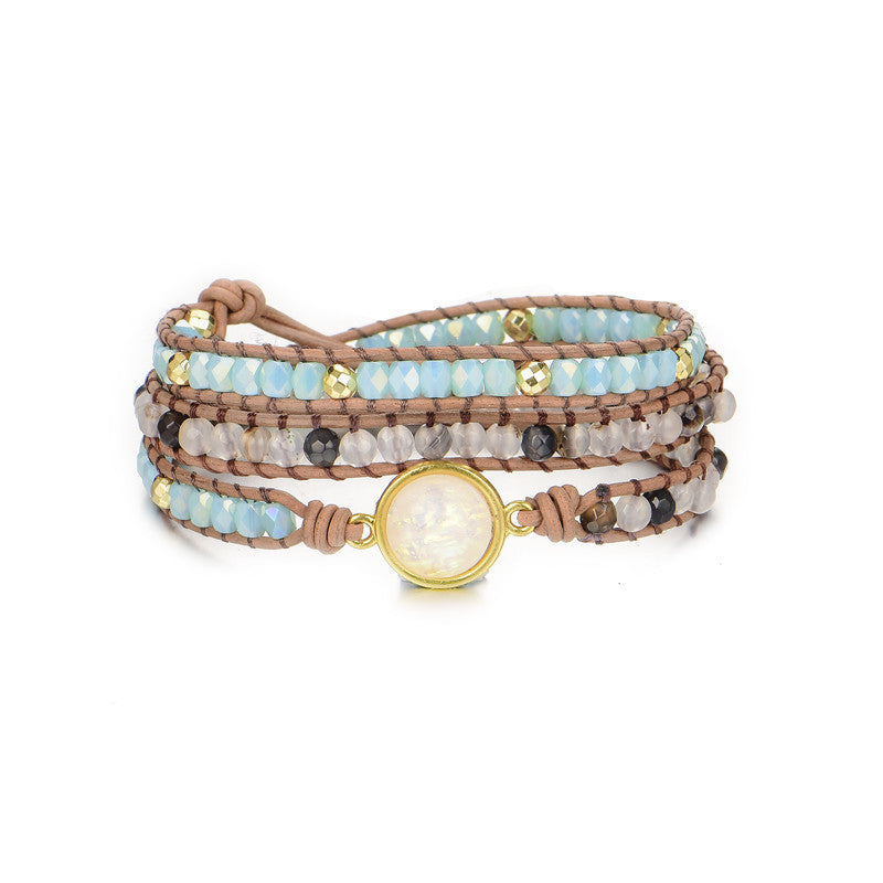 Fashion All-match Natural Stone Hand Rope