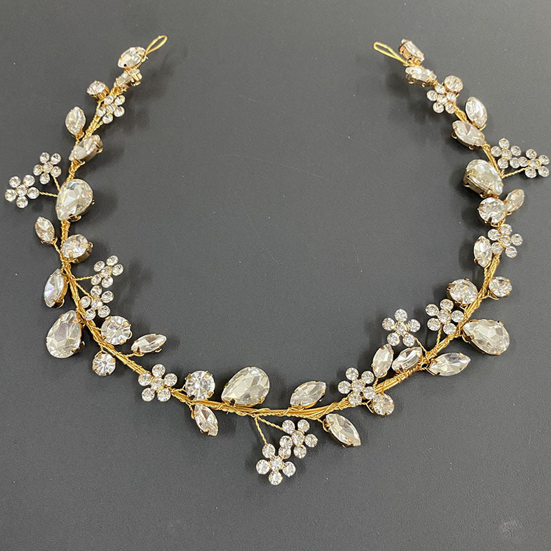 Fashion OL Rhinestone Headband Plum Blossom Bride