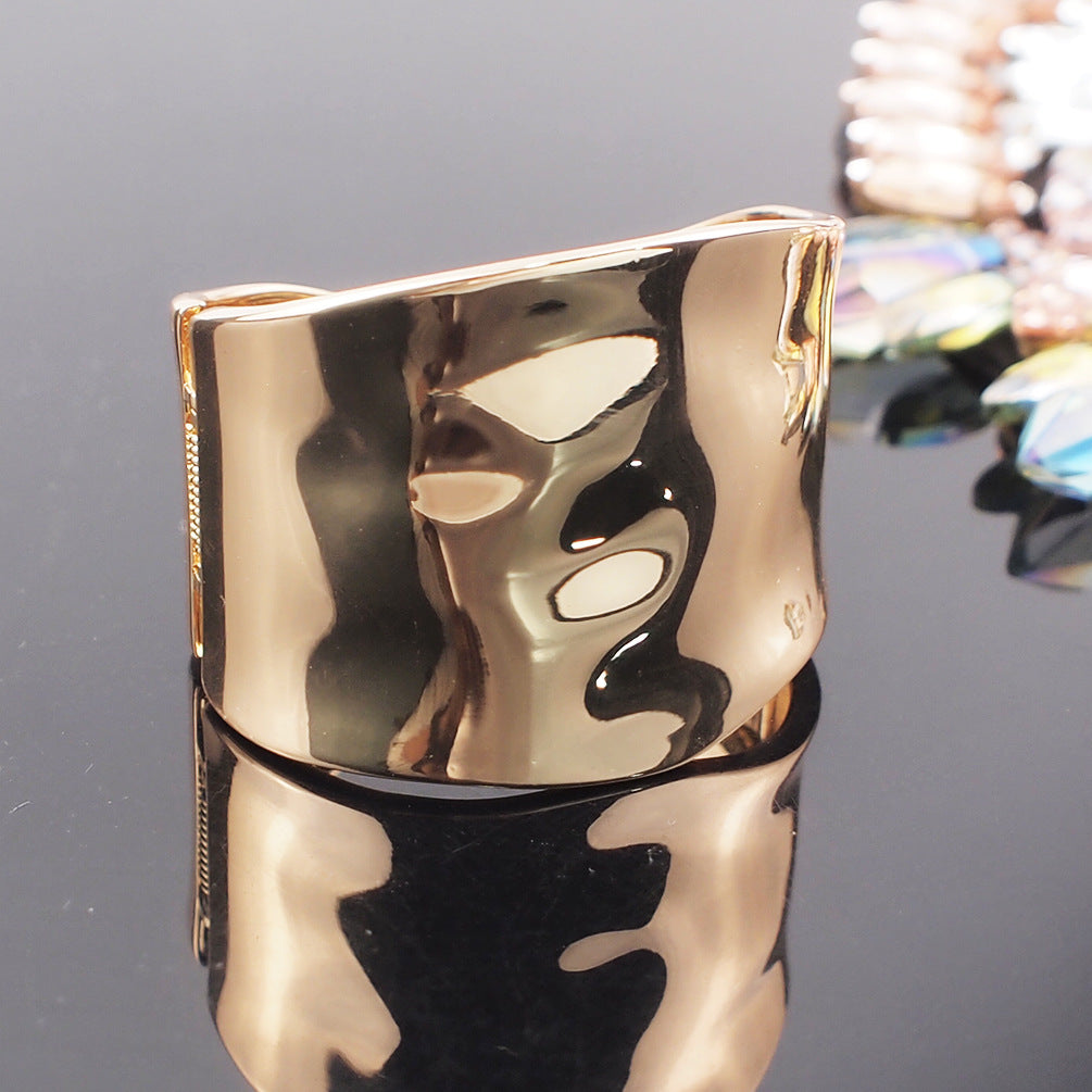 New popular simple and exaggerated wide side bracelet
