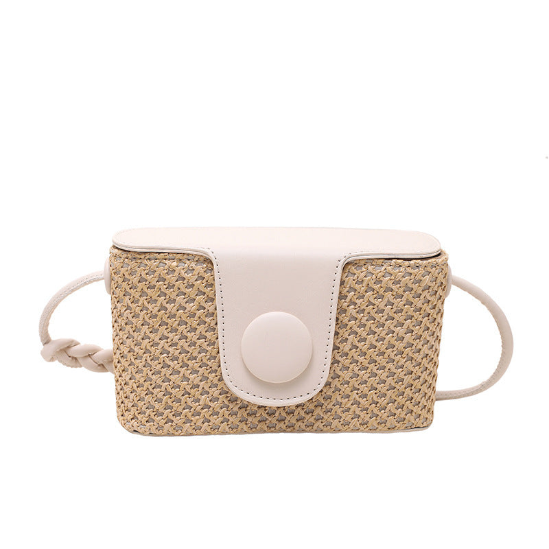 Fashion Straw Bag Summer Bucket Western Style Niche