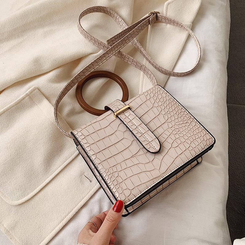Women's retro Hong Kong style messenger bag