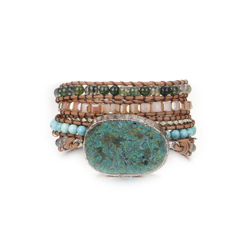 Fashion All-match Natural Stone Hand Rope