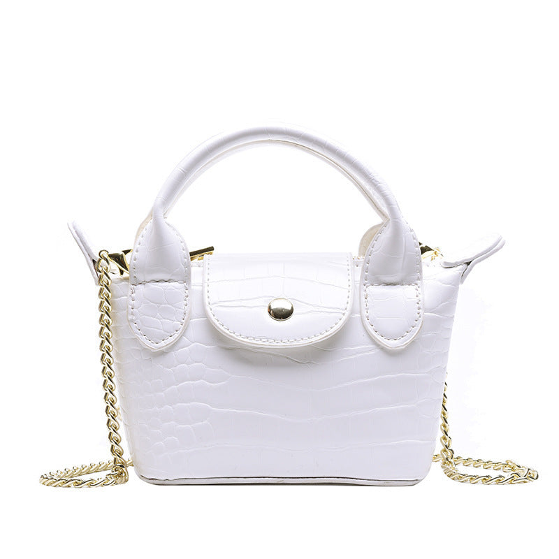 Crossbody Chain Pattern Small Square Bag