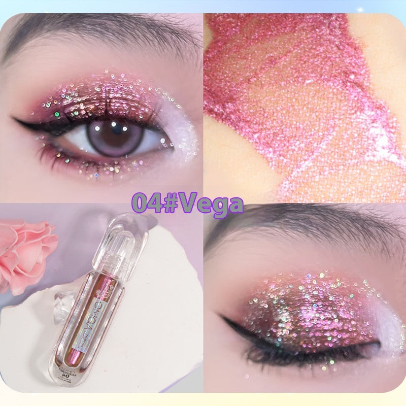 Chameleon Rhinestone Liquid Eye Shadow Multicolor Series Pearlescent Thin And Glittering Highlight
