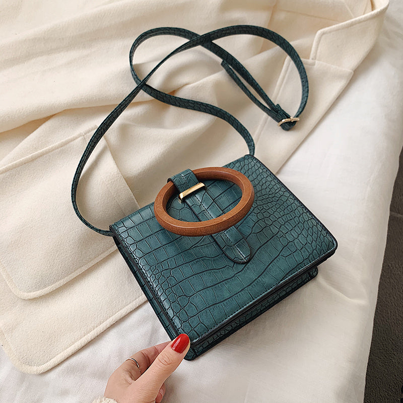 Women's retro Hong Kong style messenger bag