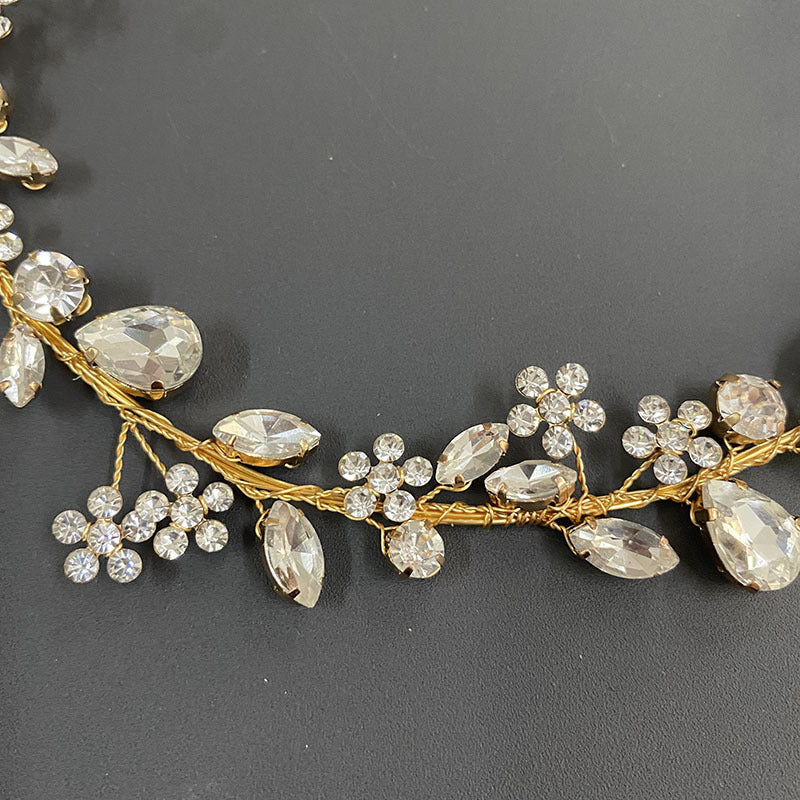 Fashion OL Rhinestone Headband Plum Blossom Bride