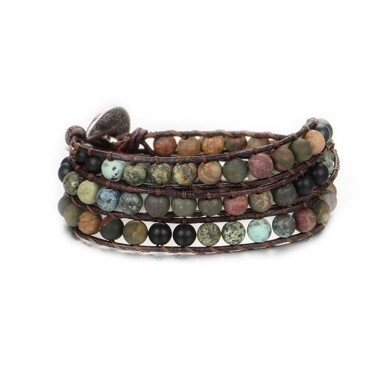 Fashion All-match Natural Stone Hand Rope