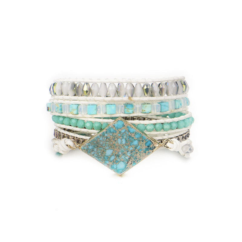 Fashion All-match Natural Stone Hand Rope