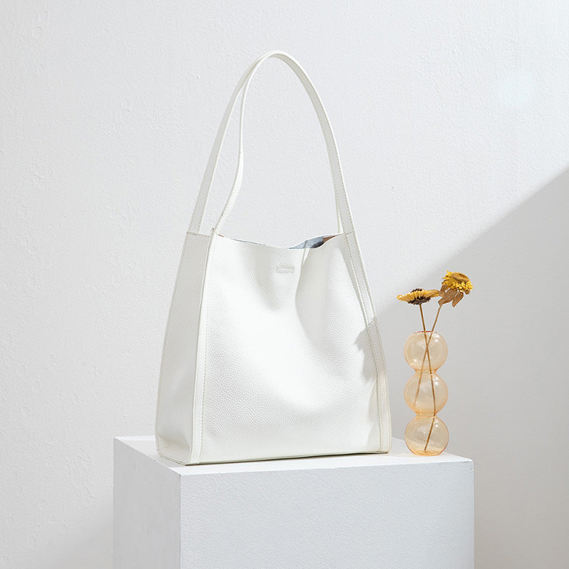 Cowhide Tote Large Capacity Shoulder Bag