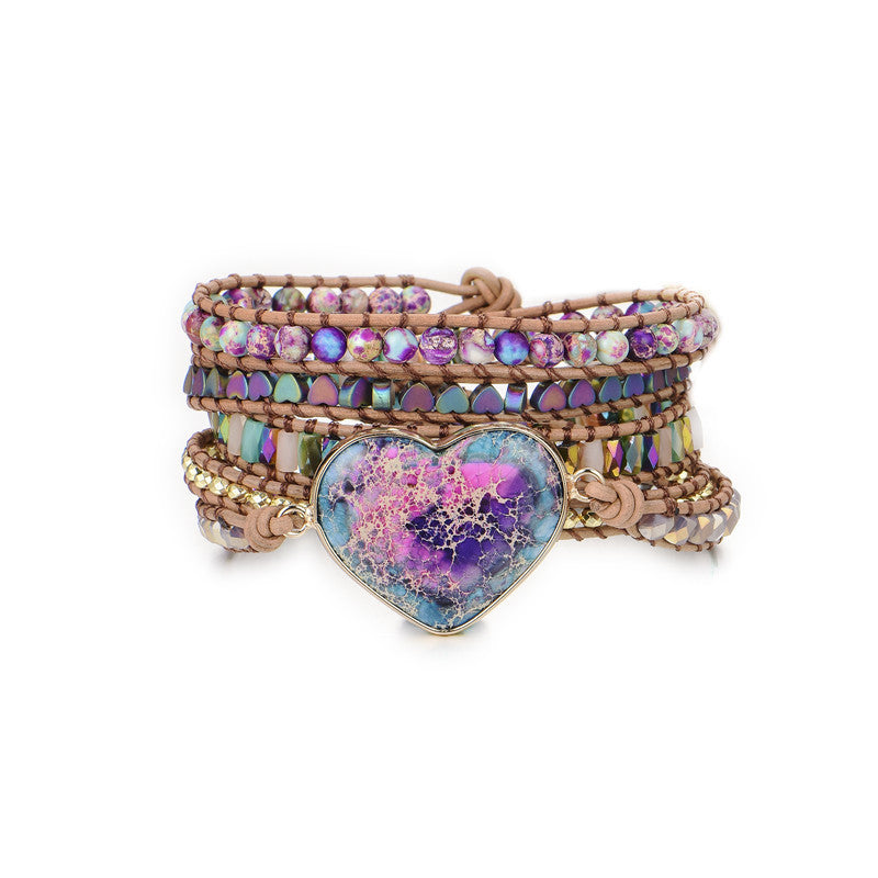 Fashion All-match Natural Stone Hand Rope