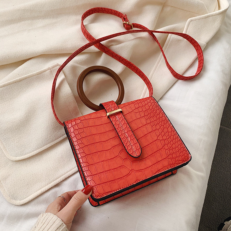 Women's retro Hong Kong style messenger bag