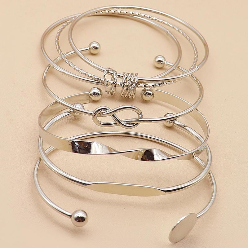 Ladies Ball Bead Disc Knotted Multilayer Geometry