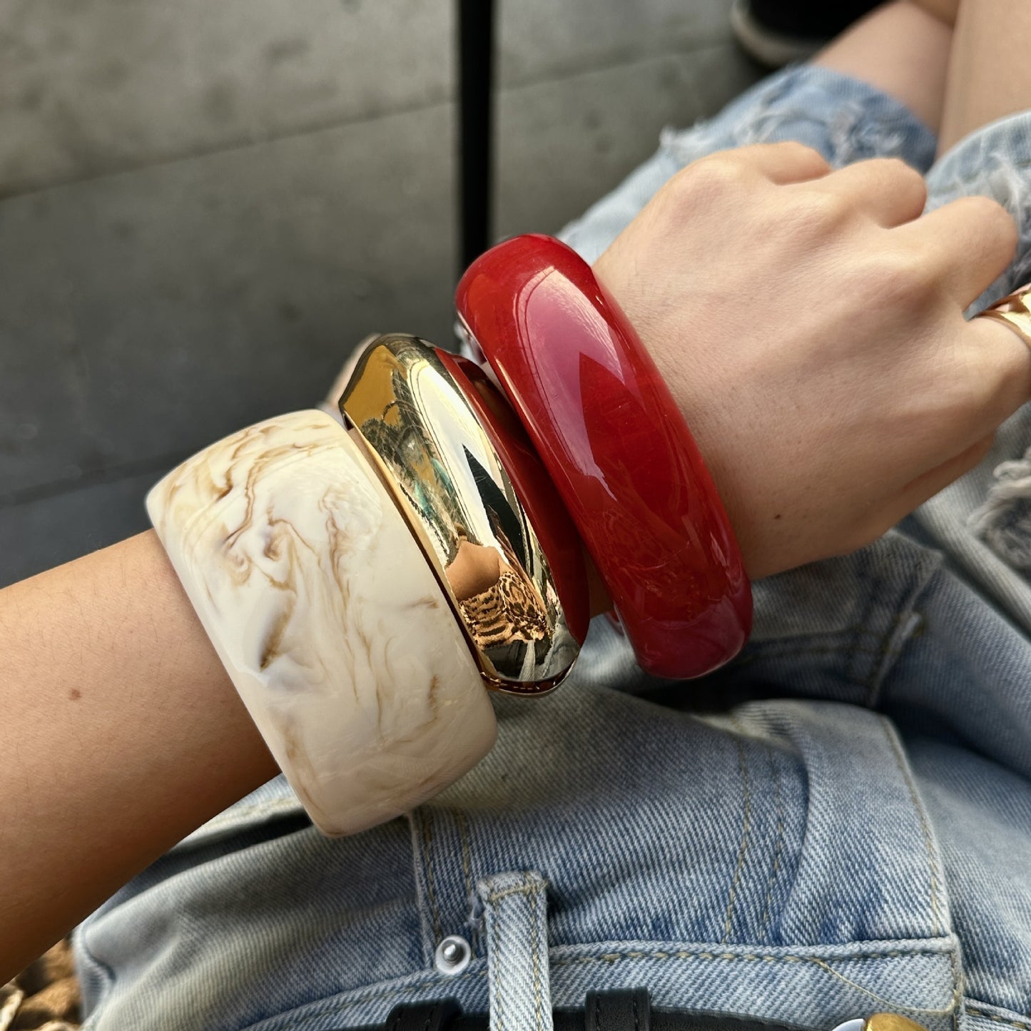 New Marbling Acrylic Bracelet