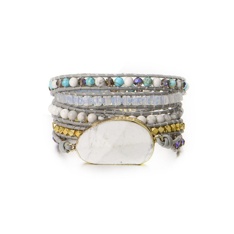 Fashion All-match Natural Stone Hand Rope