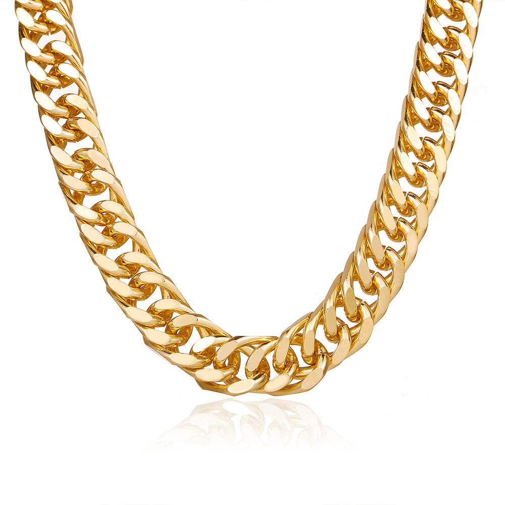 Women's Simple Solid Color Thick Chain Necklace