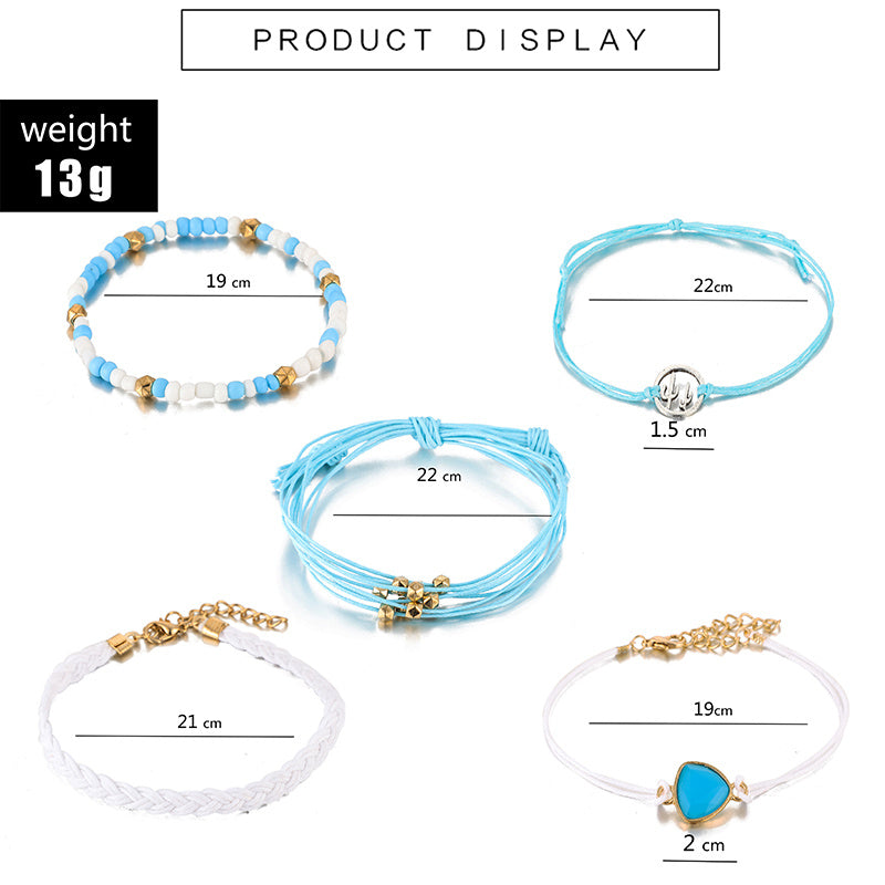 Woven 5-piece Bracelet Set