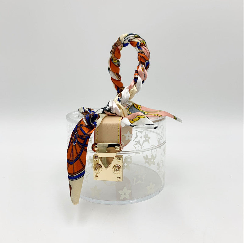 New summer round box transparent bag