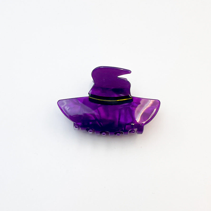 Halloween Grip Acrylic Spider Retro Updo Clip