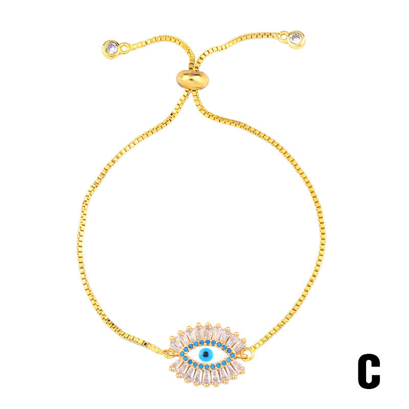 Micro inlaid color Zircon Bracelet