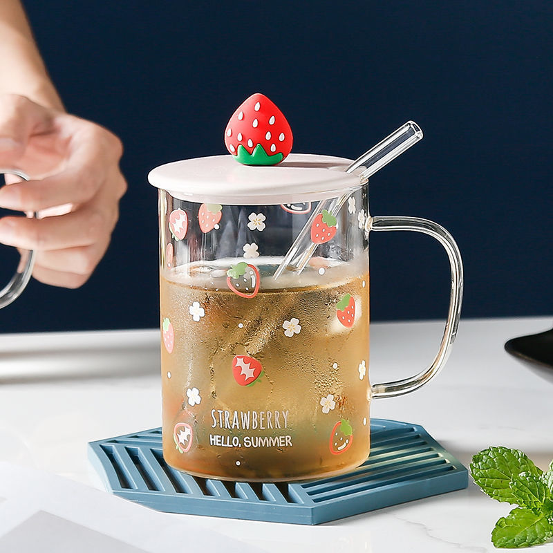 Glass Straw Portable Clear Water Cup