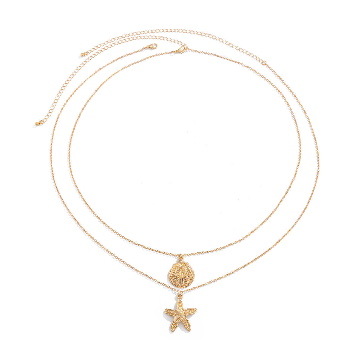 Ocean Vacation Style Starfish Shell Pendant Waist Chain For Women